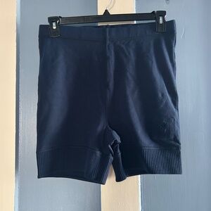 Free People Movement Navy Biker Shorts